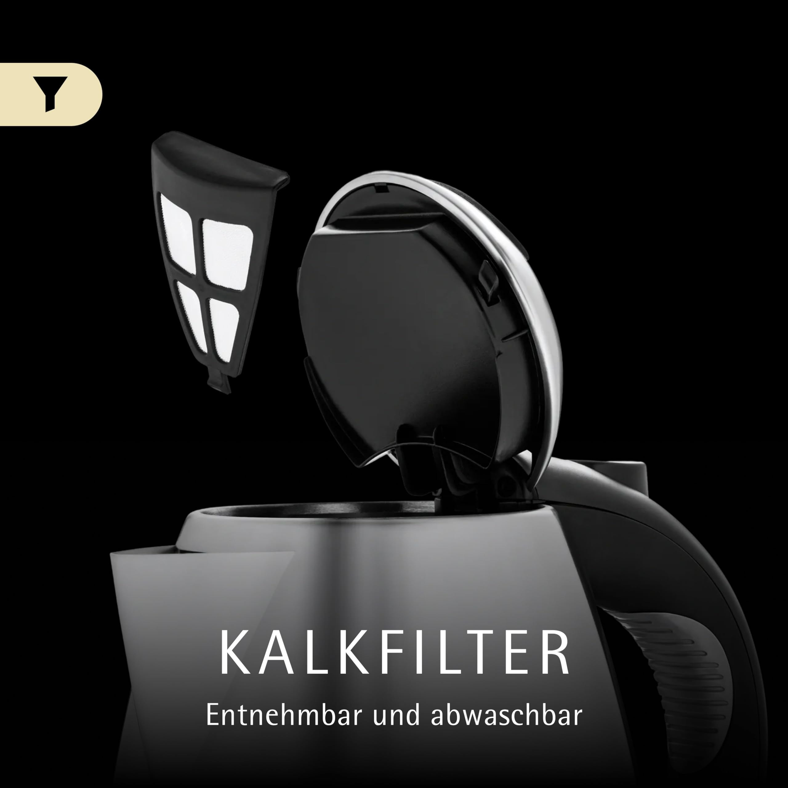 WMF Stelio Wasserkocher Edelstahl 1,7l, elektrischer Wasserkocher mit Kalkfilter, 2400 W, Wasserstandanzeige beleuchtet, Überhitzungsschutz, edelstahl matt silber
