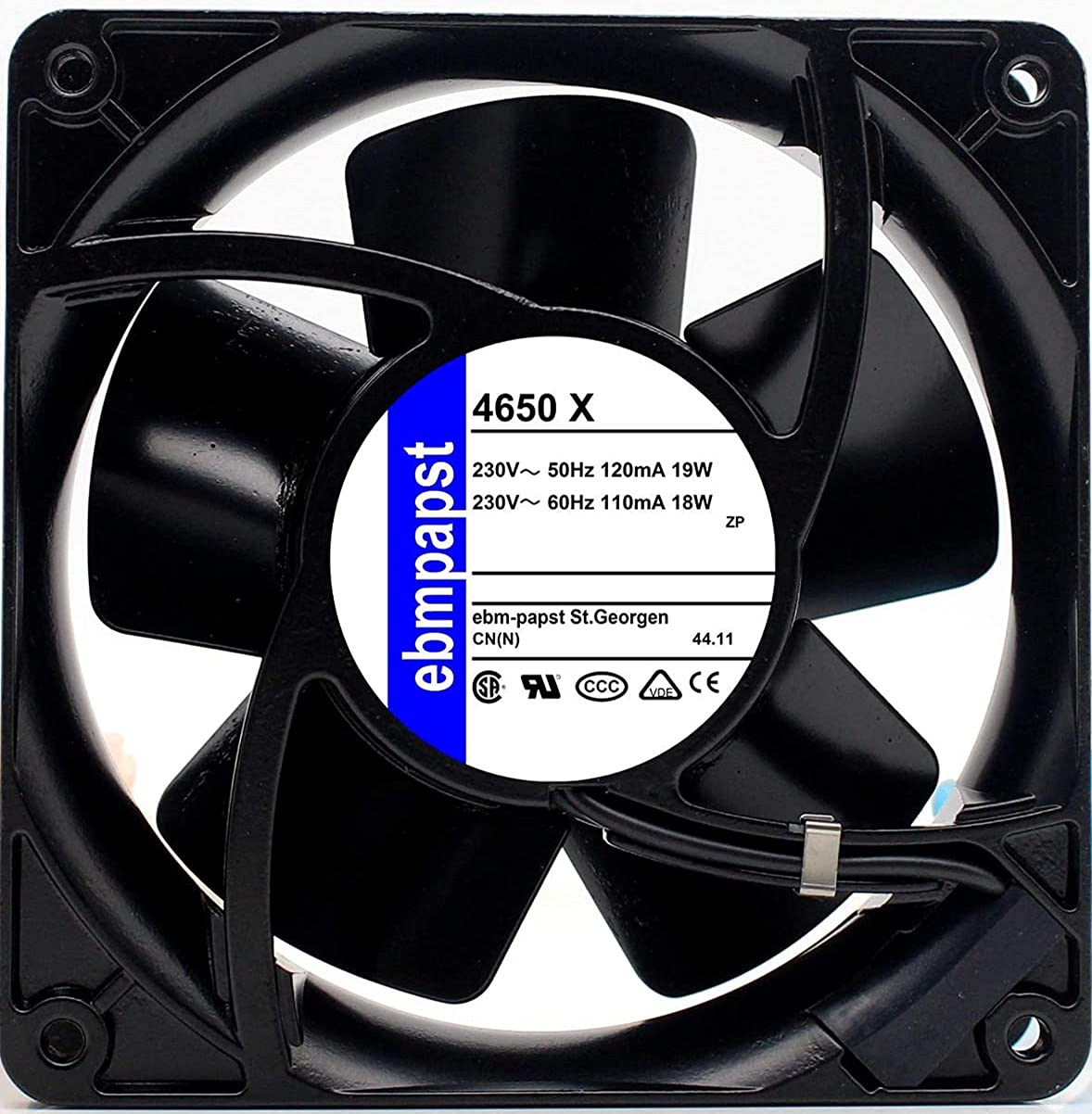 Amazon.co.jp: 4650X ファン 4650X 230V 19W/18W 120×120×38mm 冷却