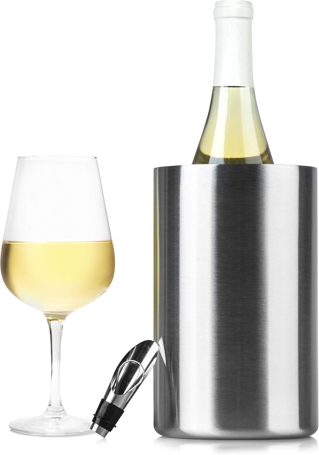 Insulated Wine Cooler Bucket with Wine Aerator Fits 750ml Wine