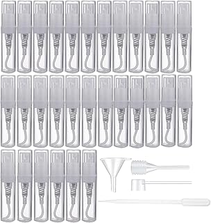 30 Pcs 2ml Mini Clear Plastic Spray Bottle Portable small Perfume Atomizer for Cleaning, Travel, Perfume,Cleaning agent, transparent, FZP168