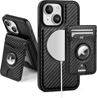 SkyEagle Compatible with MagSafe iPhone 13 Wallet Case,Black