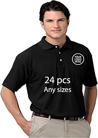 Blue Generation 24 Pieces Custom Logo Embroidered BG7206 Adult S/S ...
