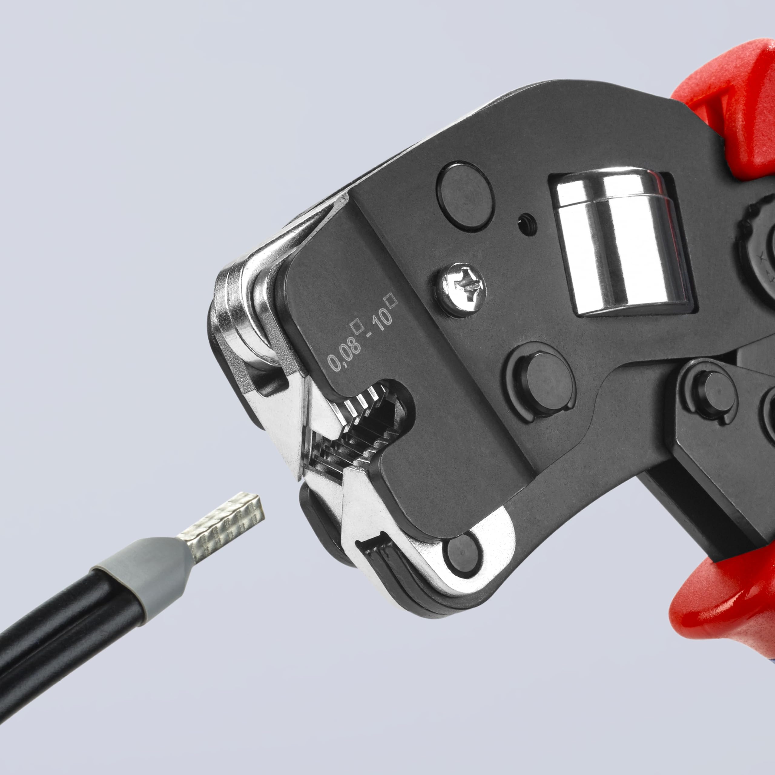 KNIPEX Alicates de crimpado autoajustables para virolas de alambre