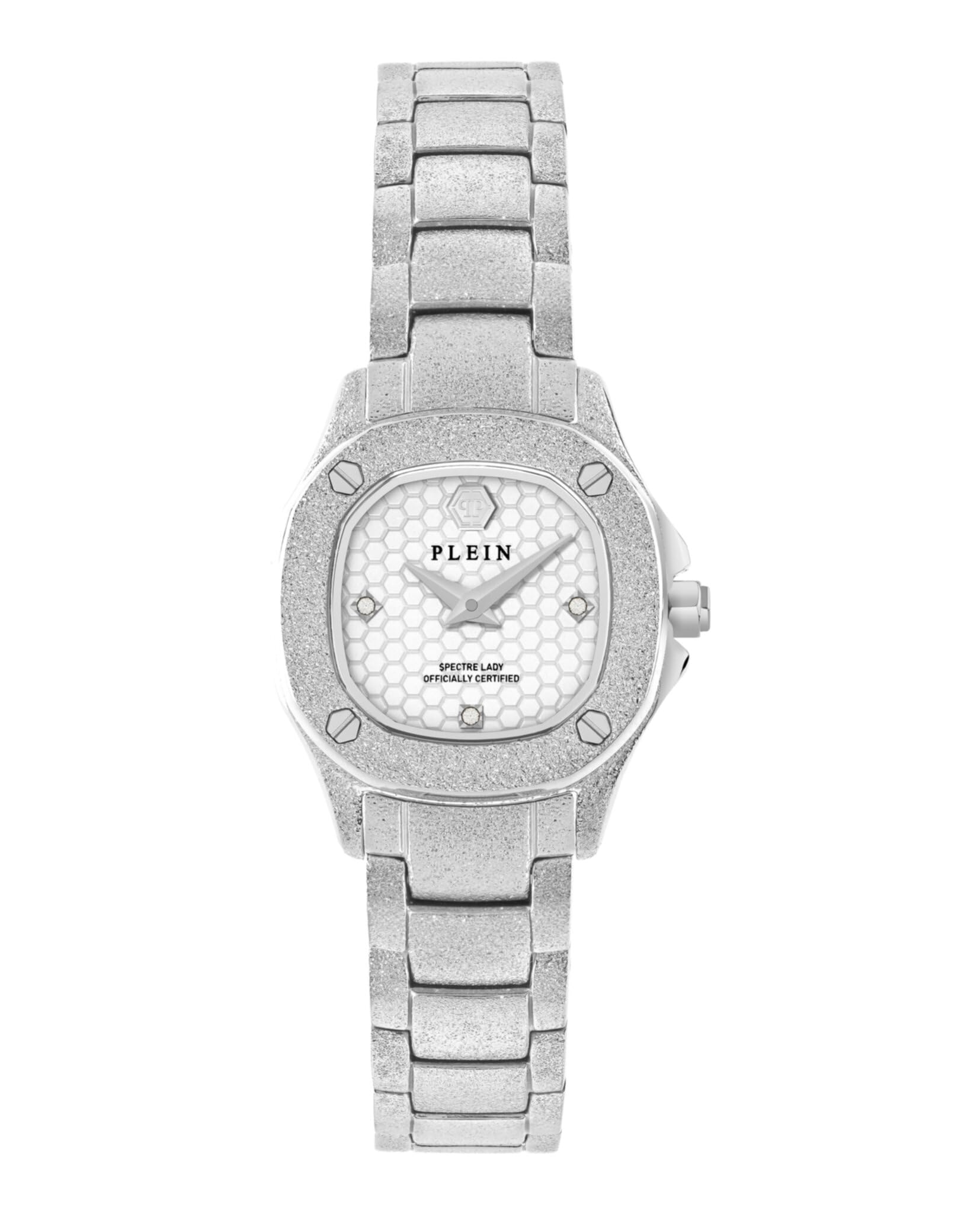 Philipp Plein Women's Silver/White ’S The $Pectre Lady Mini 23 Mm Dial - Stainless Steel / Mineral