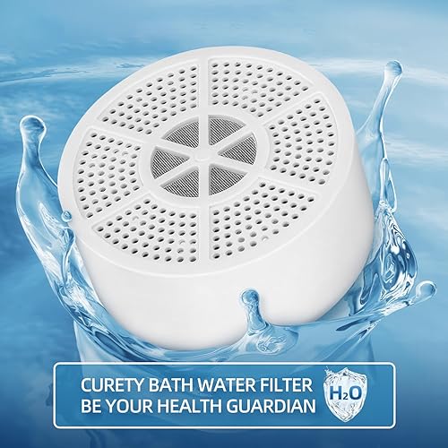 Miniatura 7 de Filtro de baño para bañera, filtro de agua de baño para eczema, filtro de baño de 8 etapas para eliminar contaminantes, cloro y fluoruro, suavizante