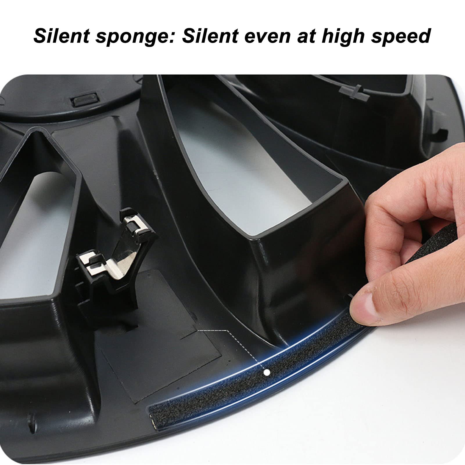20 Inch Velgbeschermer voor Model Y, 4 Stuks Autowielafdekking en Velgbescherming Decoratieve Ring Prestatiewielbeschermer voor 2021 Tot 2023 (YELLOW