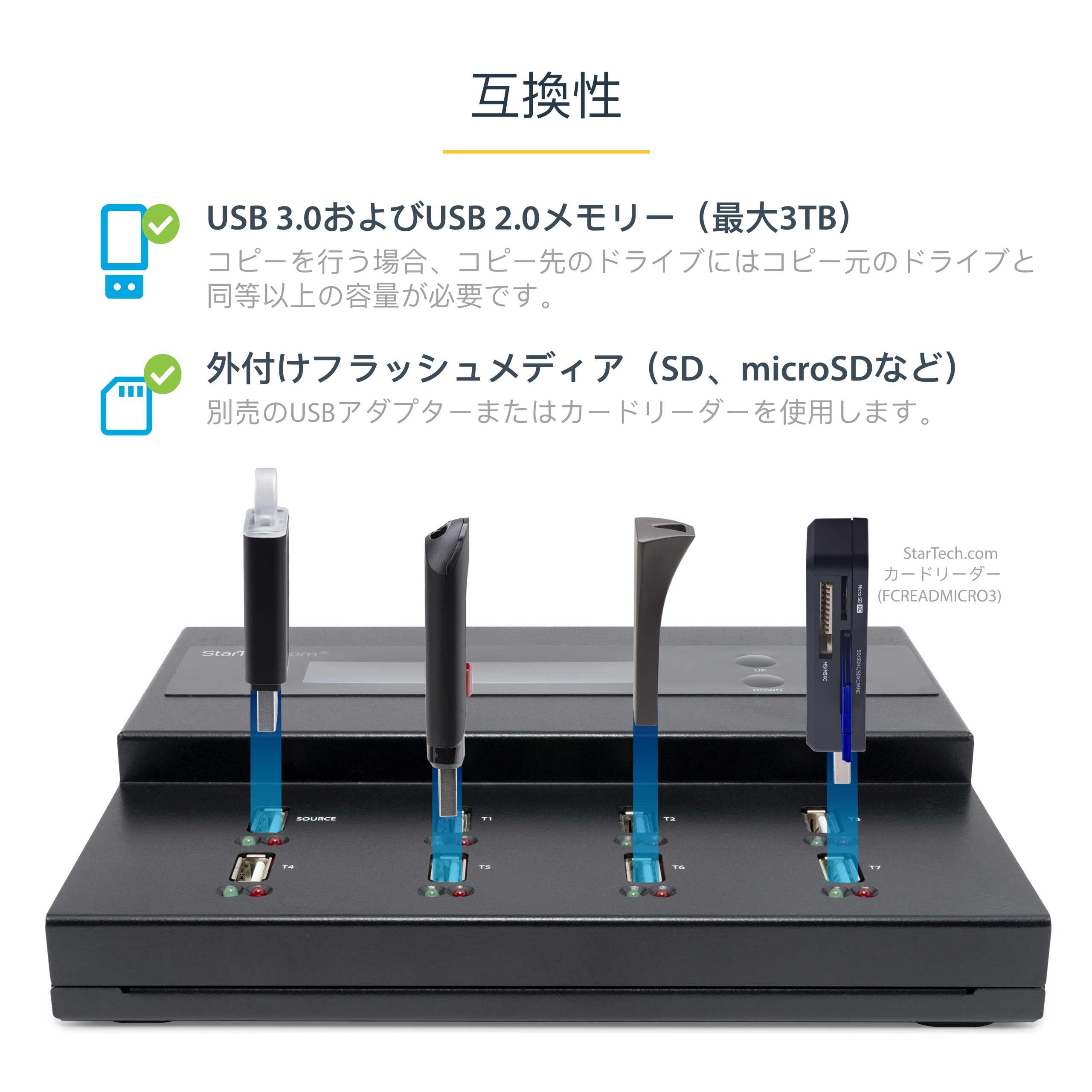 Amazon | StarTech.com USBメモリ デュプリケーター／1対7／PC