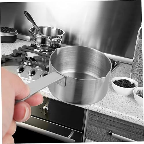 Miniatura 3 de Ollas de cocina Herramienta Crema Leche Mini Calentador de Mantequilla Cazo de Acero Pequeño Utensilios de Cocina Cuchara Medidora Mini Cuchara de