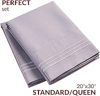 Vista 2 de Mellanni. - Juego de fundas de almohada de lujo - ropa de cama de microfibra cepillada 1800 - resistente a arrugas, manchas y decoloración