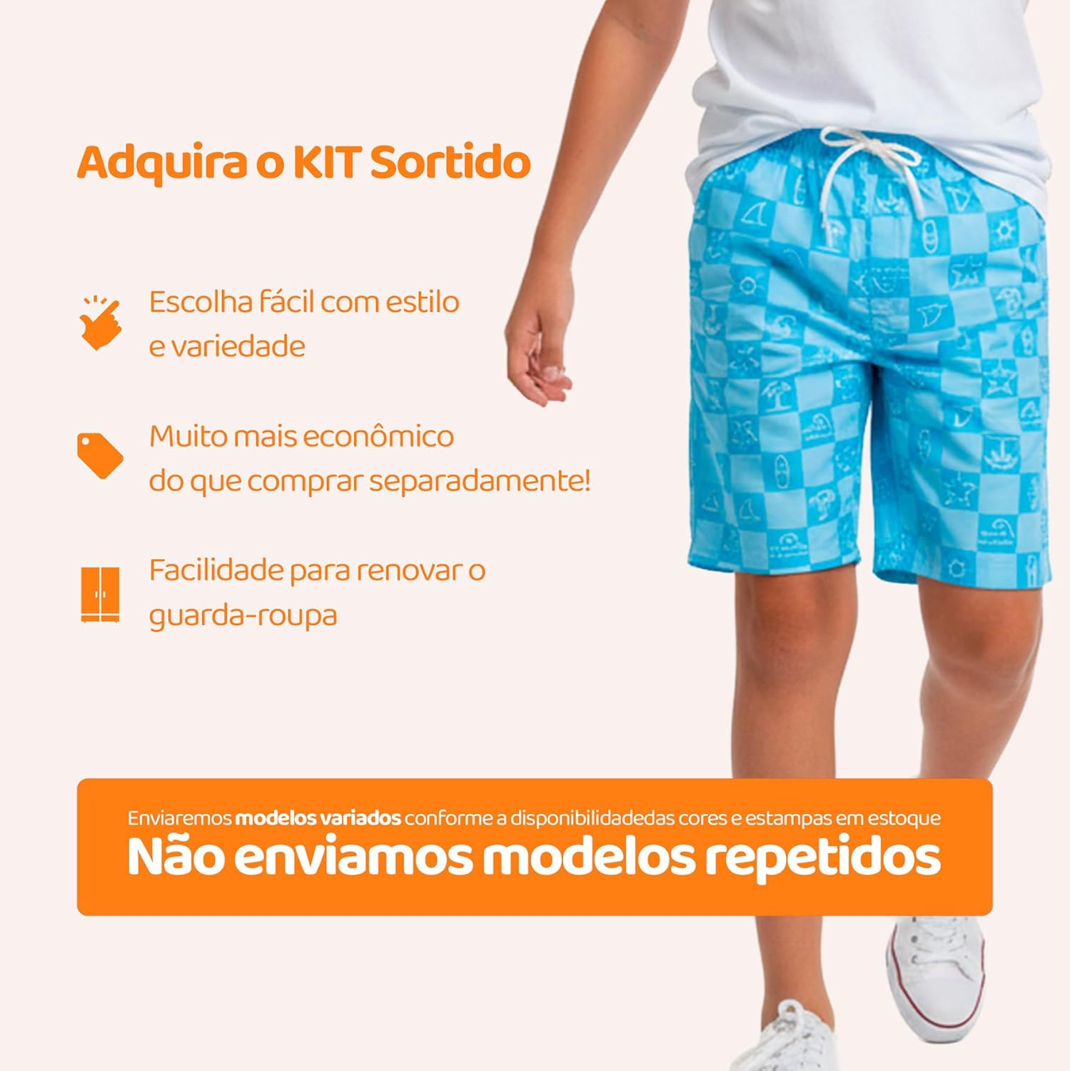 Kit Sortido 5 Bermudas Infantil Menino de Tactel Masculino Verão em promoção! Veja a oferta e mais achadinhos de Meninos 6 Hoje é o melhor dia para comprar Kit Sortido 5 Bermudas Infantil Menino de Tactel Masculino Verão com aquele preço maroto! Promoção! Aproveite a oferta! 6