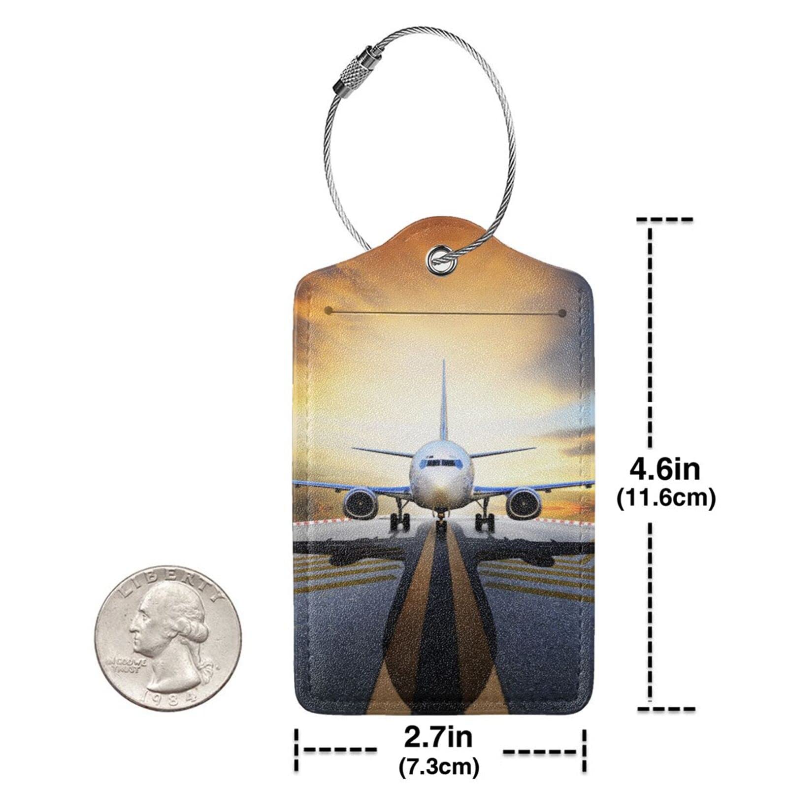 Bagagelabels 2 Pack Walvis PU Lederen Bagagelabels Privacy Bescherming