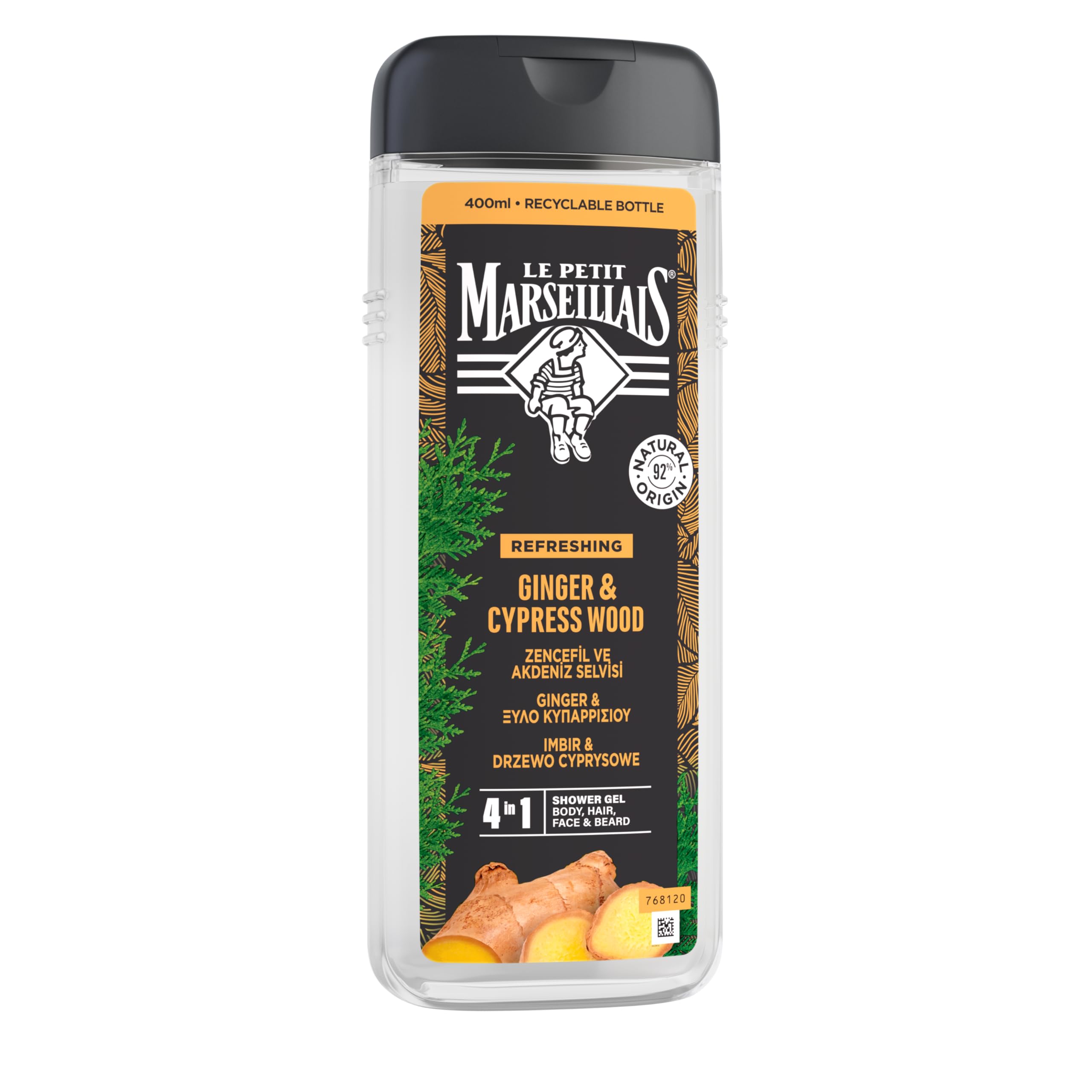 le petit marseillais duş jeli men serisi zencefil & akdeniz selvisi (400 ml)