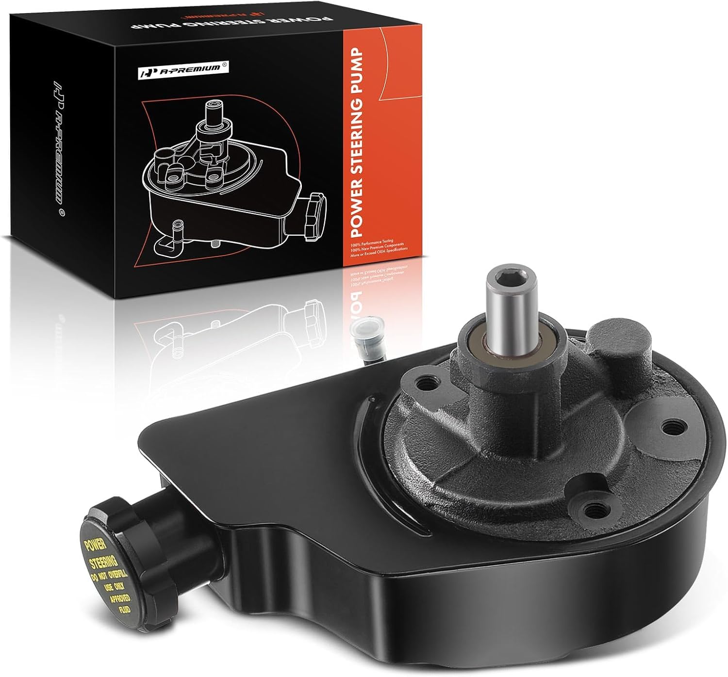 A-Premium Power Steering Pump with Reservoir Compatible with Chevrolet & GMC & Cadillac – 1997-2002 – Escalade EXT, C1500 Suburban, Suburban 1500, C2500 Suburban, K2500 Suburban, Tahoe, Yukon XL 1500