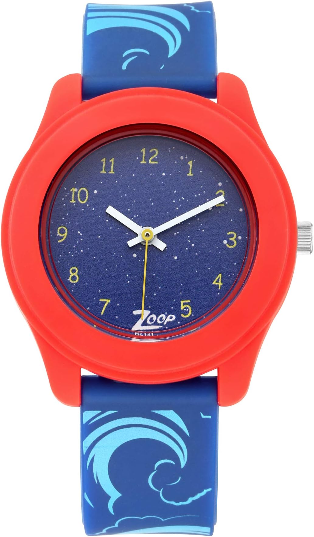 26019pp04 watch for unisex analog blue silicone band, multi, strap