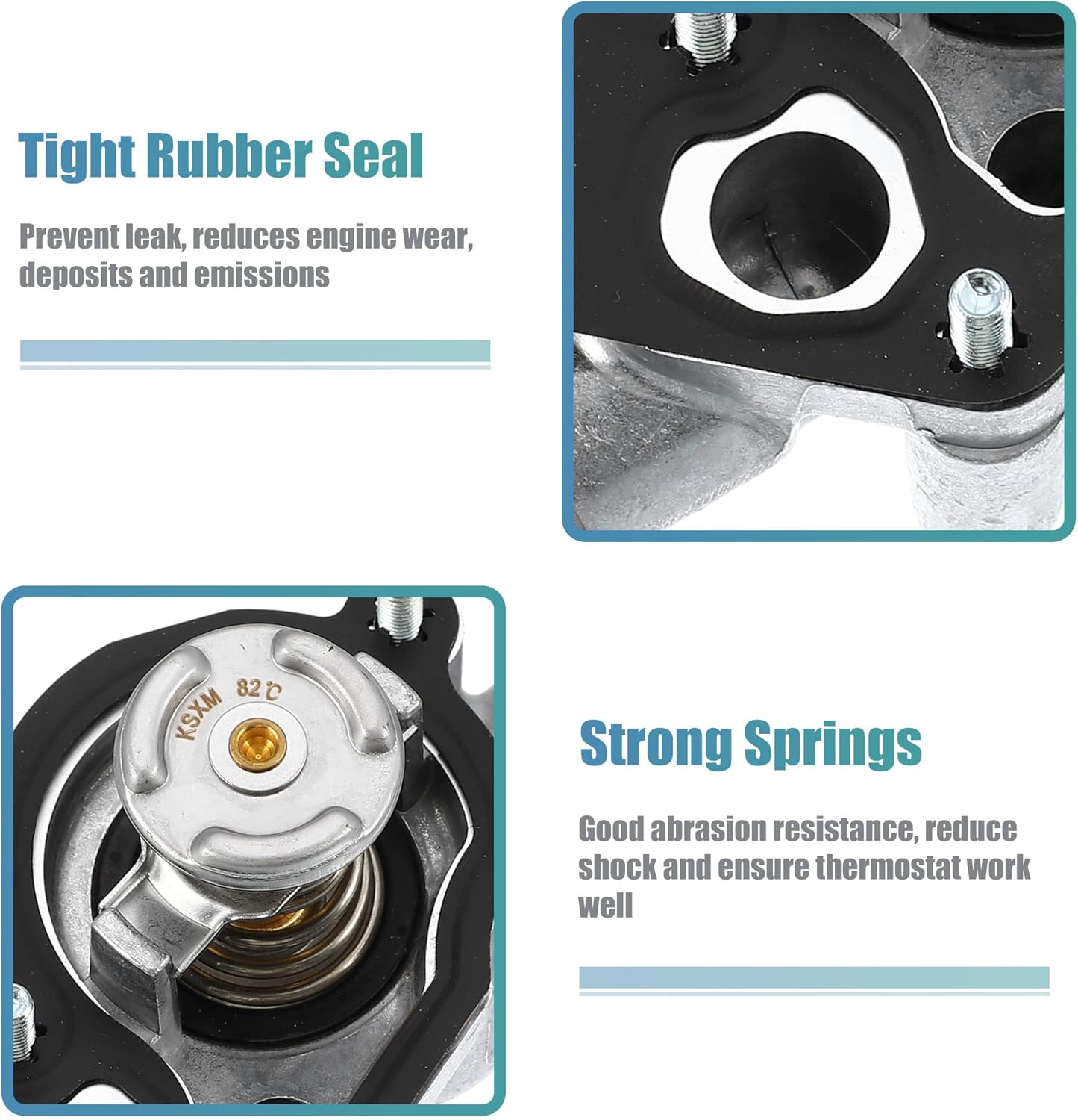 X AUTOHAUX 12638836 Engine Coolant Thermostat Housing Assembly for Buick LaCrosse 3.6L 2010-2014 for Chevrolet Impala 3.6L 2014-2020