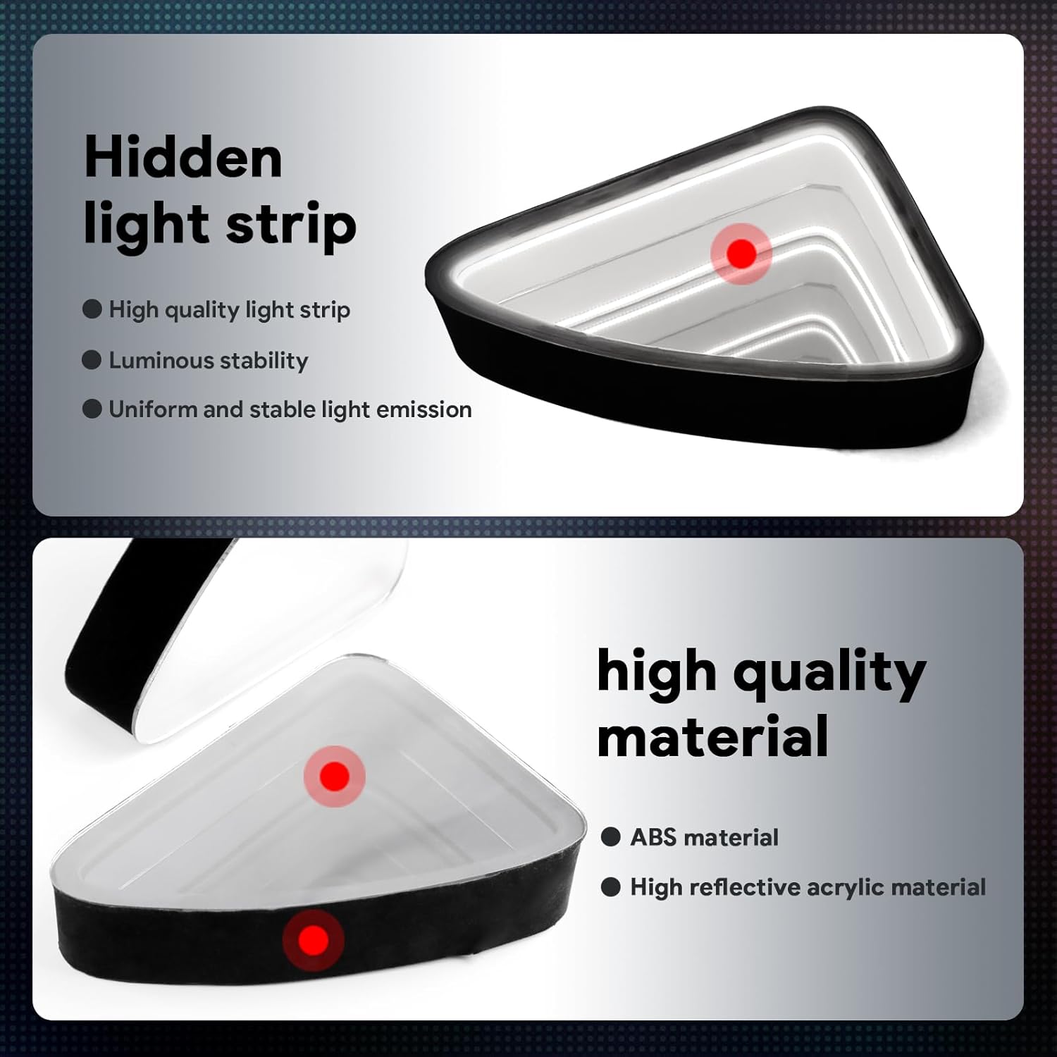 for Tesla Model Y 2019-2024 LED Rear Back Quarter Window Light Rocket Aerospace Theme Decoration Lights Kits Exterior Accessories DC 15V White Light