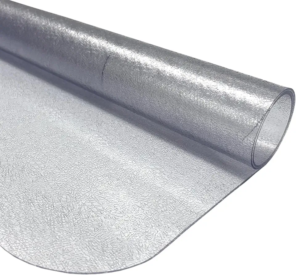 Kapazi Tapete Protetor de Piso Flexí­vel Transparente 85x120cm para Cadeira Escritório Residencia Antiderrapante Fácil de Limpar Resistente
