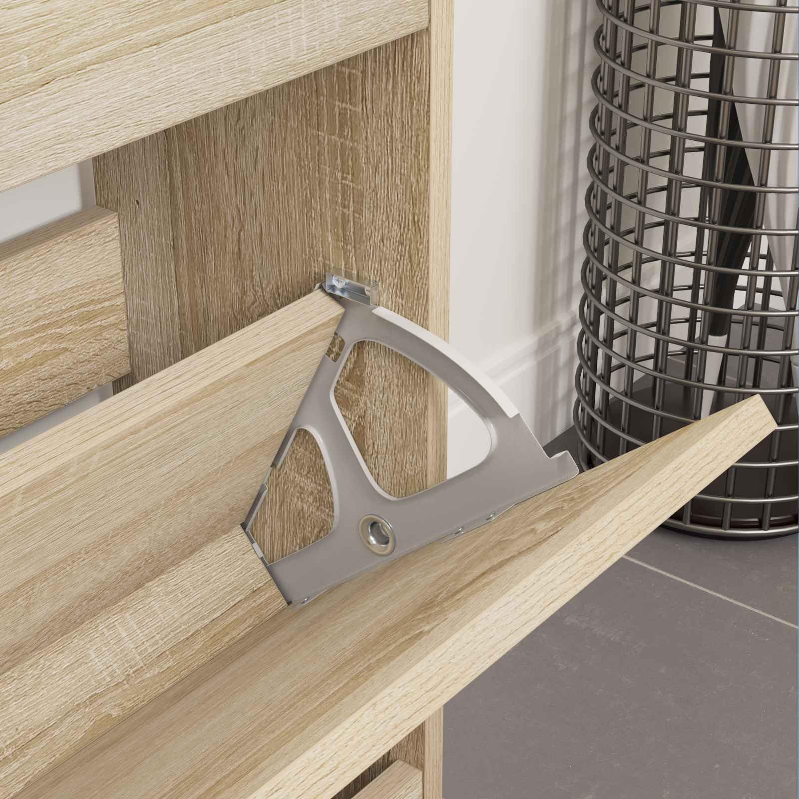 12 cerniere a ribalta in ferro argentato, 235 x 155 x 30 mm, robuste cerniere per mobili, per armadi, porte, cassapanche, cassapanche, cassapanche, cassapanche, ideali per cucina, giardino