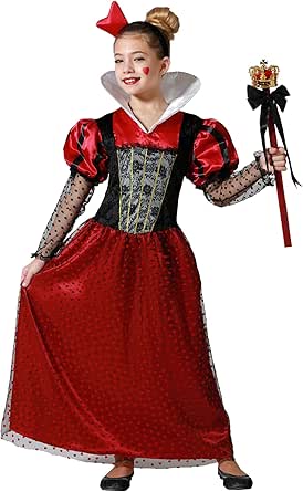 Déguisement Reine De Coeur Rouge Et Noir Fille
