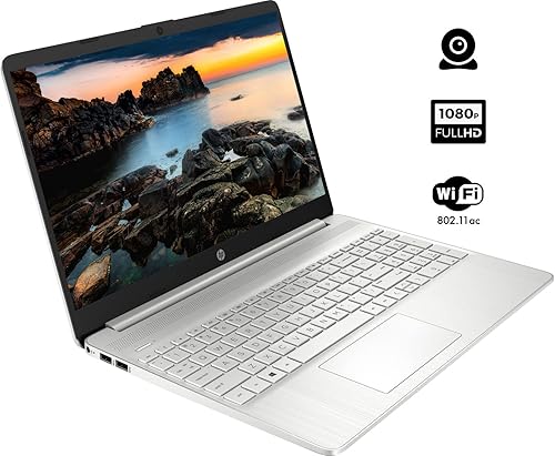 Miniatura 2 de HP Laptop con 15 más reciente 2022, pantalla Full HD de 15.6 pulgadas, procesador AMD Ryzen 5 5500U Hexa-Core, 32 GB DDR4 RAM, 1 TB PCIe SSD, cámara