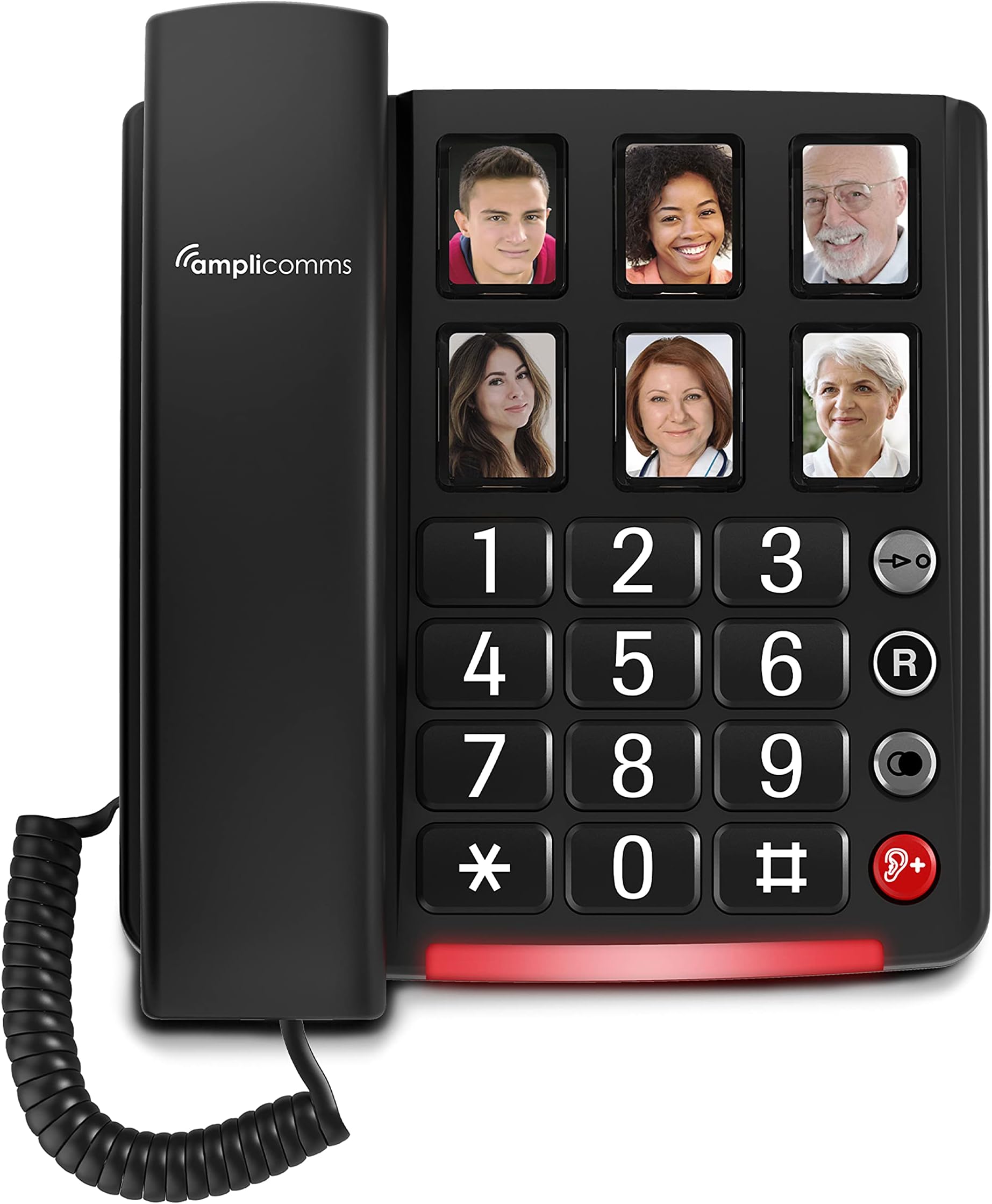BigTel 40 Plus Corded Big Button Phone for Elderly Loud