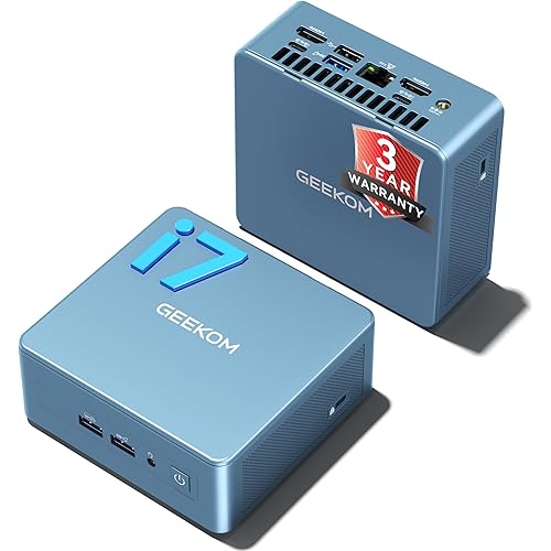 [3-Year Coverage]GEEKOM Mini PC IT12[Best Intel NUC12 Alternative] With Intel i7-1280P Mini Computers,16GB RAM/1TB SSD(Expandable, Not LPDDR) Windows 11 Pro Desktop PC (Low-Power),USB 4/8K/SD(UHS-II)