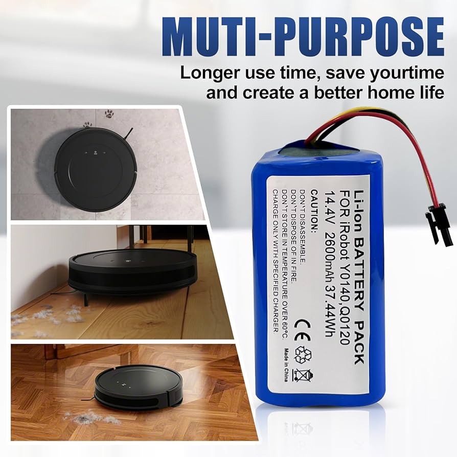 Amazon.com: 14.4V Battery for iRobot Roomba Combo & Vac