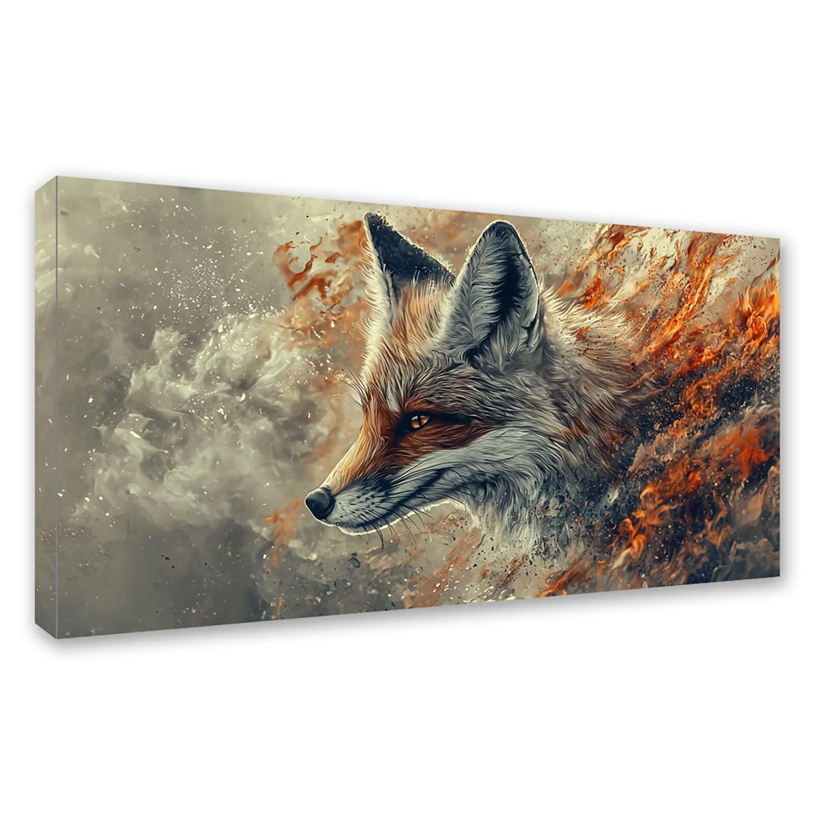 Diamond Painting Adultos Animal Pintura Diamante, Zorro Diamond Painting 5D Completo, DIY Cuadrado Bordado Punto de Cruz Cuadros de Diamantes Kit para Decoracion Hogar, Regalo Mujer 160x80cm 0J-838