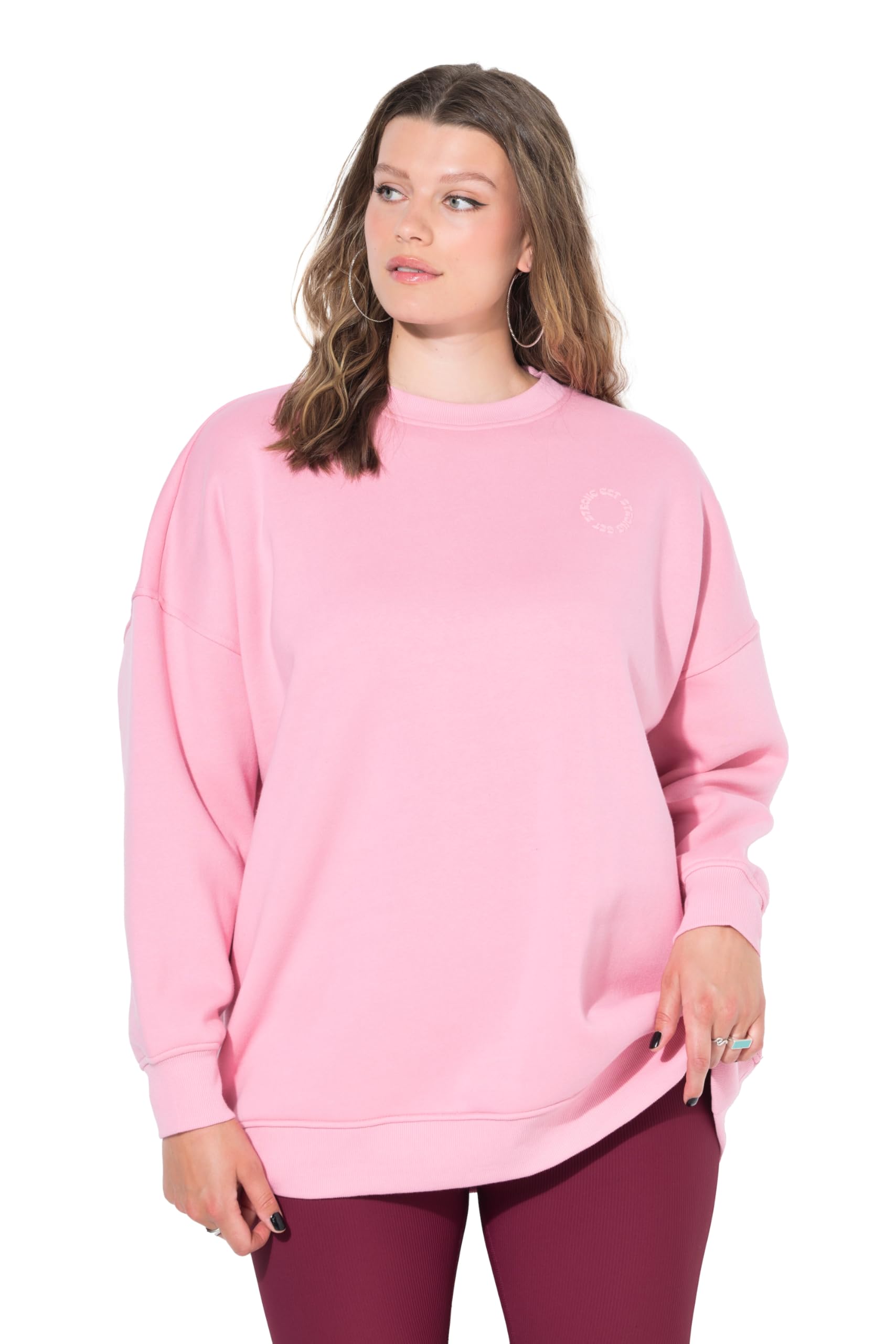 Studio Untold Damen große Größen Übergrößen Plus Size Sweatshirt, Oversized, toniger Rückenprint 844031
