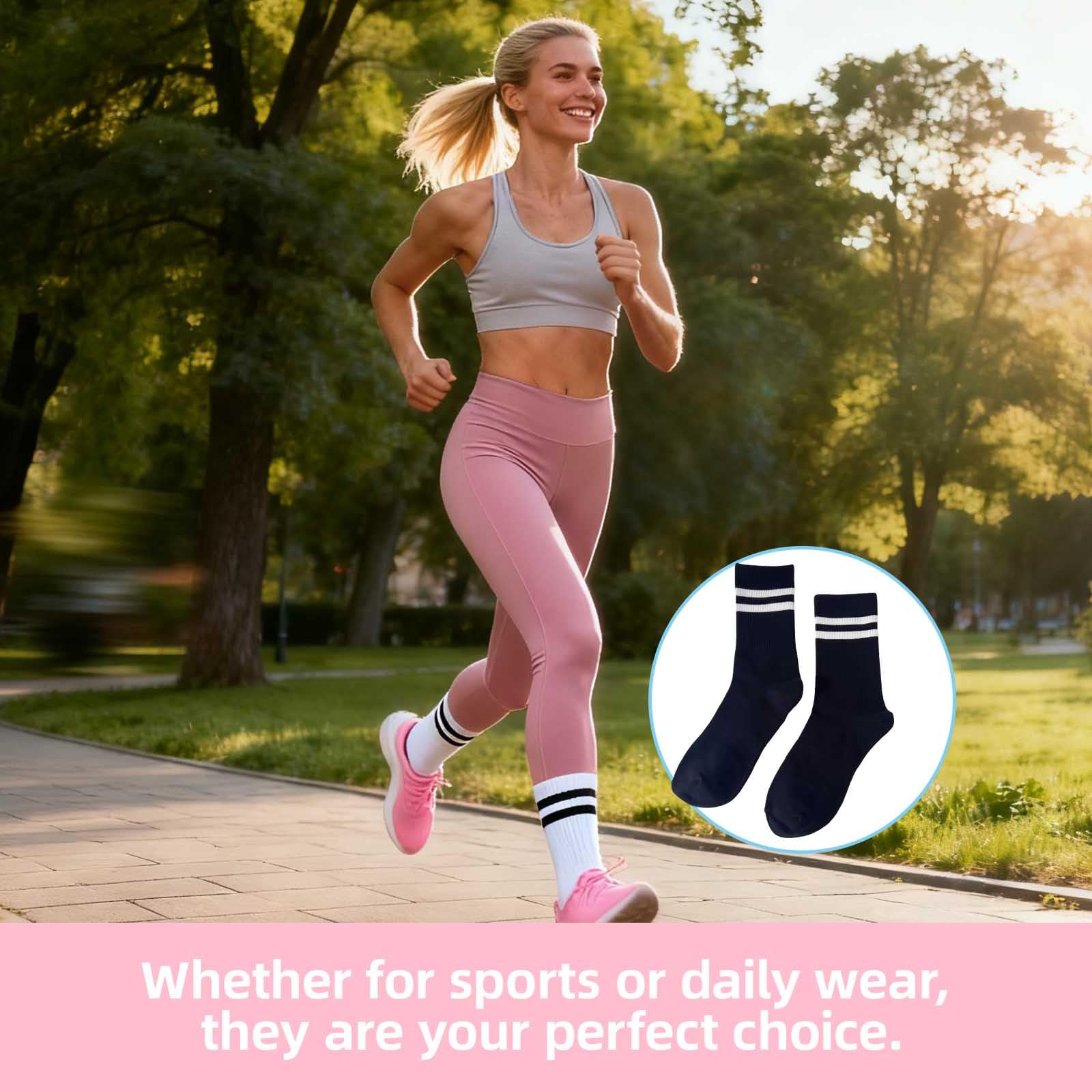 Calcetines niña Deportivos 6 Pares Calcetines Altos algodón elástico Multicolor para Deporte y Uso Diario Primavera Verano otoño Invierno