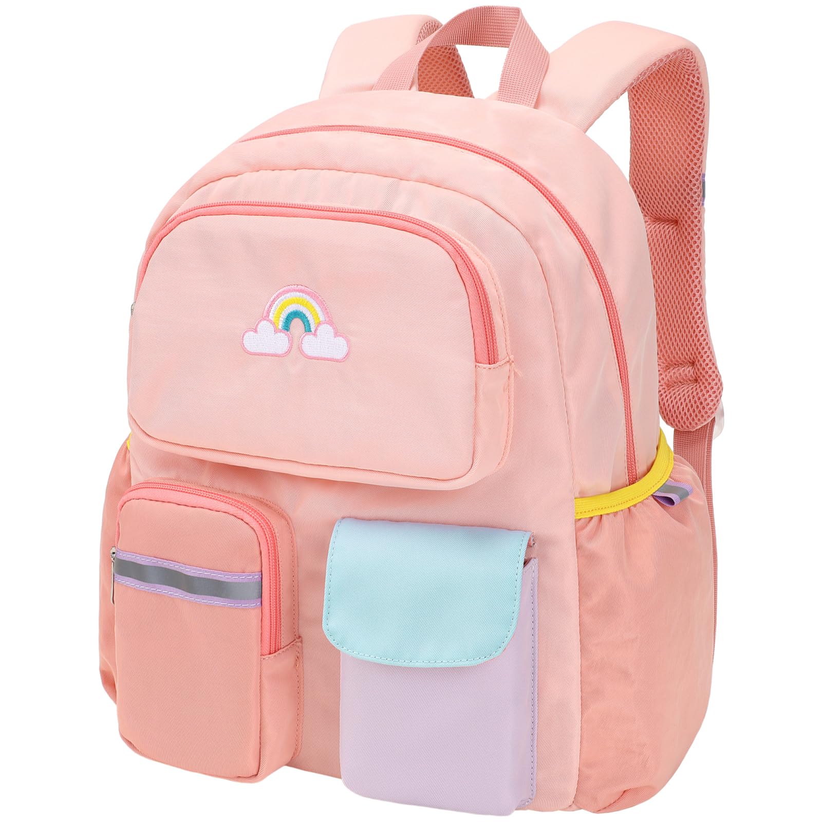 BrainyBees Preschool Backpack for Girls - 15 Inch Kindergarten Backpack for Girls 3 to 8, Lightweight Elementary School Backpack for 1st 2nd Grade,
