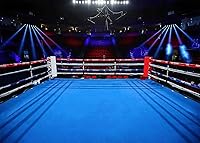 Fmarui 7x5ft Boxing Ring Backdrop - Realistic Arena Stage Photography Background for Sports Parties, Photo Booths & Events