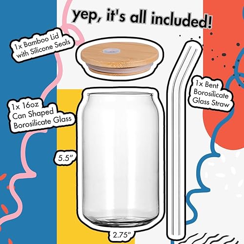 Miniatura 5 de Sip Sip Hooray Personalized Name Glass Cup with Daisy  Personalized Tumbler Gifts for Women, Teachers, Bridesmaids, Birthdays, Mom, Valentines