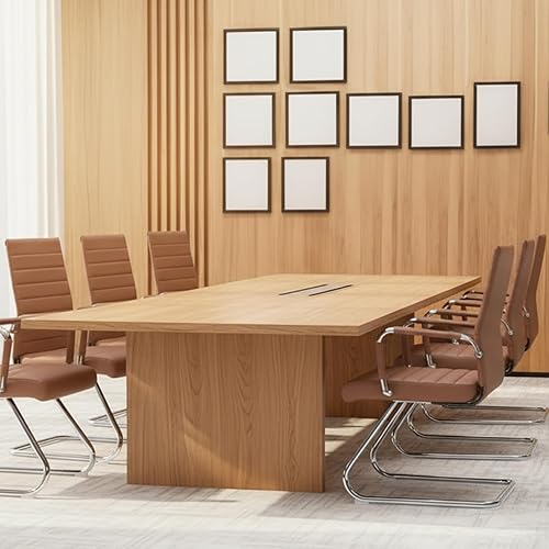 Miniatura 6 de Sidnali - Sillas de sala de espera, silla de invitados de oficina con base de trineo y respaldo medio para recepción sala de conferencias, color