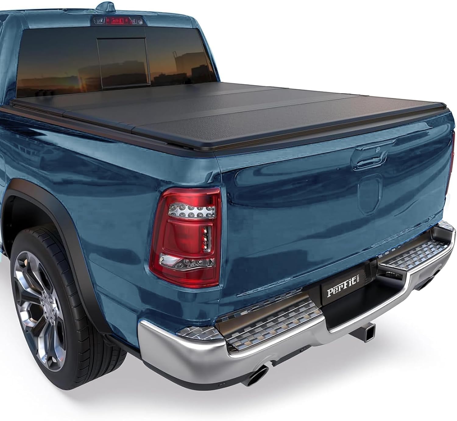Perfit Liner FRP Hard Tri-fold Truck Bed Tonneau Cover for 2009-2025 Dodge Ram 1500 (Classic Body & New Body) 5.7 FT (67") Bed, Without RamBox