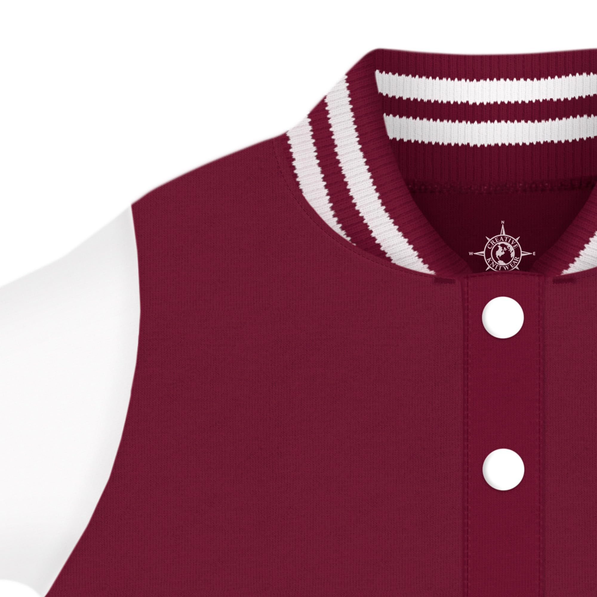 Creative Knitwear College Baby NCAA Officially Licensed Letterman Varsity Jacket - Central Michigan Logo - Maroon - 4T