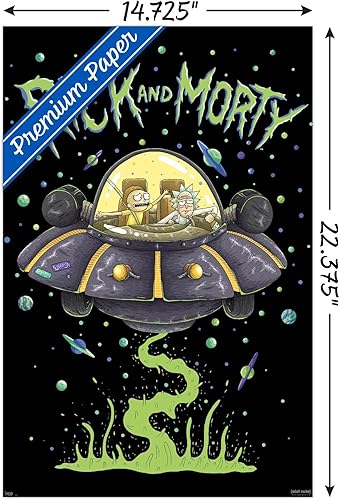 Miniatura 3 de Trends International Rick And Morty - Póster de pared de barco, 14.725 x 22.375 pulgadas, multicolor