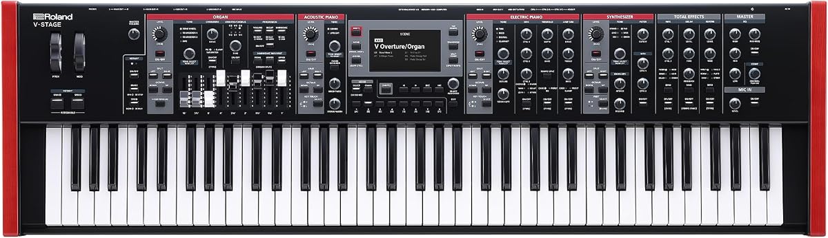 Roland V-STAGE 76 | Premium 76-Key Semi-Weighted Digital Keyboard | Ideal for Synth-Focused Players | Four Independent Sound Engines | Advanced Modeling Technology & Sound Customization | Synth-Focused Players, Four Independent Sound Engines, Advanced Modeling Technology and Sound Customization