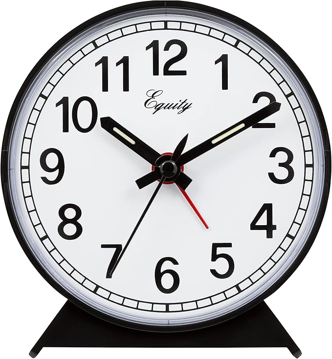 Equity 14075 Black Analog WindUp Alarm Clock Home & Kitchen