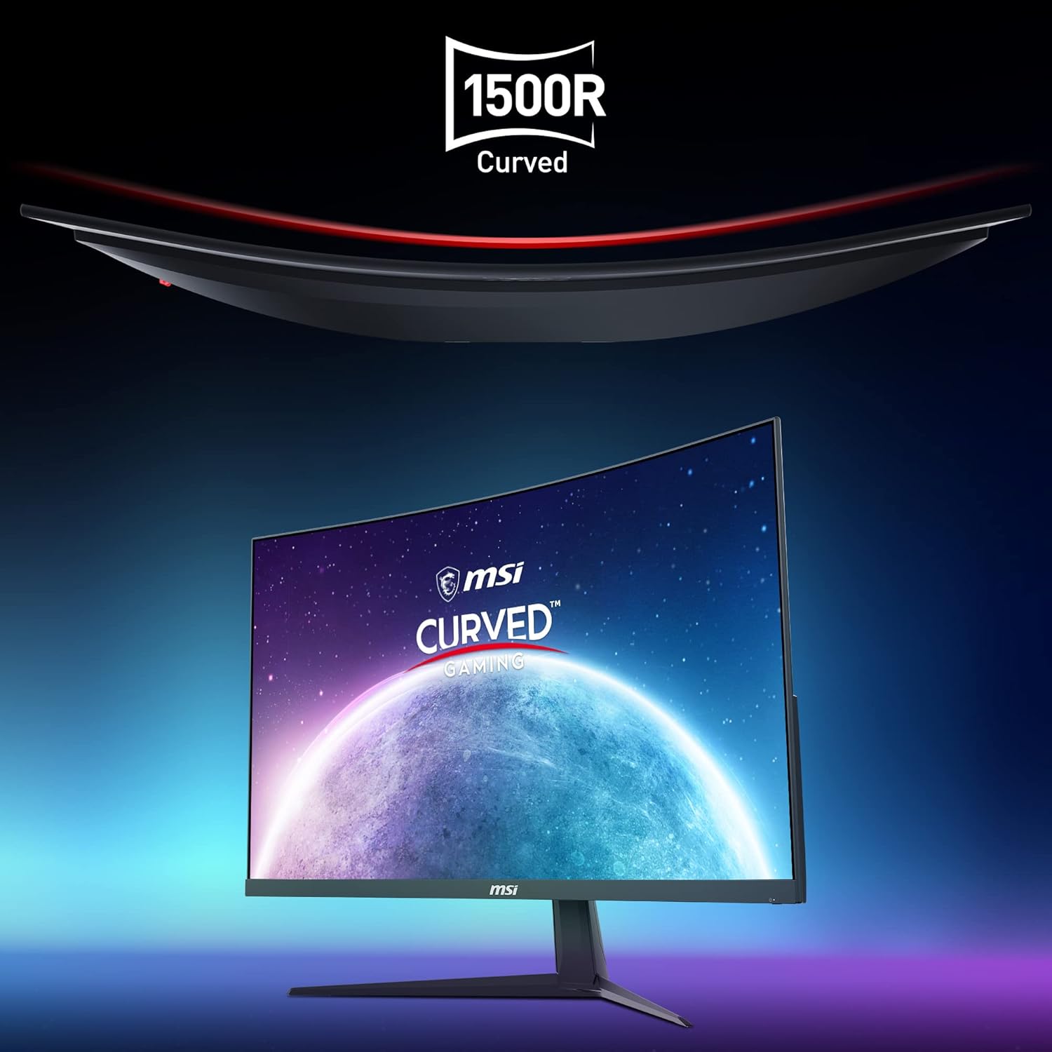 MSI Monitor da gioco curvo 4K G321CUV,31.5 pollici, 16:9 UHD (3840x2160), VA, 60Hz, 4ms, 1500R, FreeSync, DisplayPort, HDMI, ampia gamma di colori, anti-sfarfallio, visione notturna, nero MSI Monitor da gioco curvo 4K G321CUV,31.5 pollici, 16:9 UHD (3840x2160), VA, 60Hz, 4ms, 1500R, FreeSync, DisplayPort, HDMI, ampia gamma di colori, anti-sfarfallio, visione notturna, nero