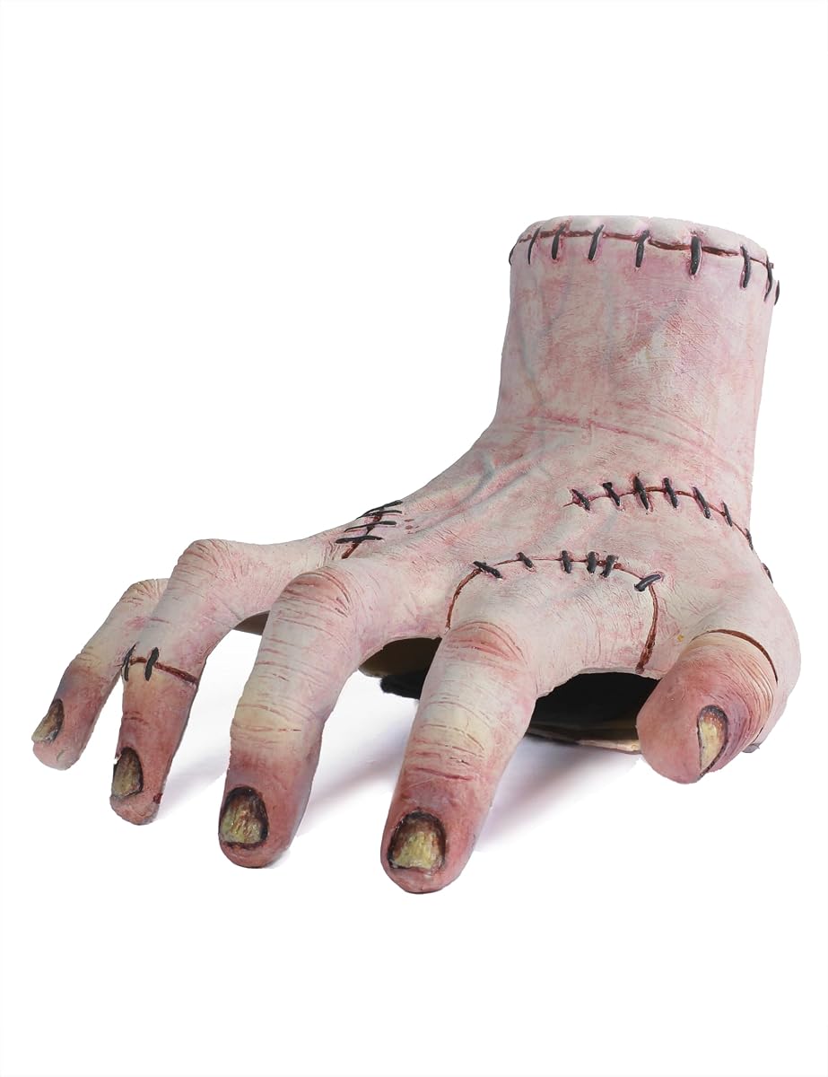 Wednesday TV Series: Thing Animatronic Molded Shoulder Sitter with Magnetic Attachments for Adults, No Size White