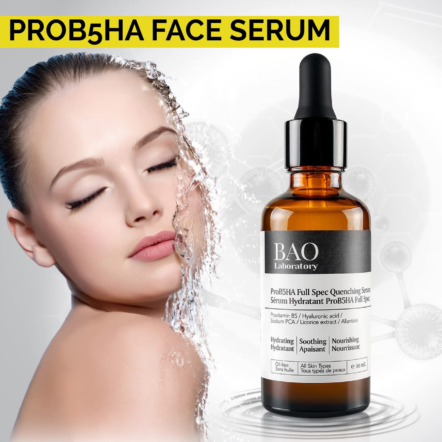 ProB5HA Hyaluronic Acid Moisturizing Face Serum for Women - 50ML
