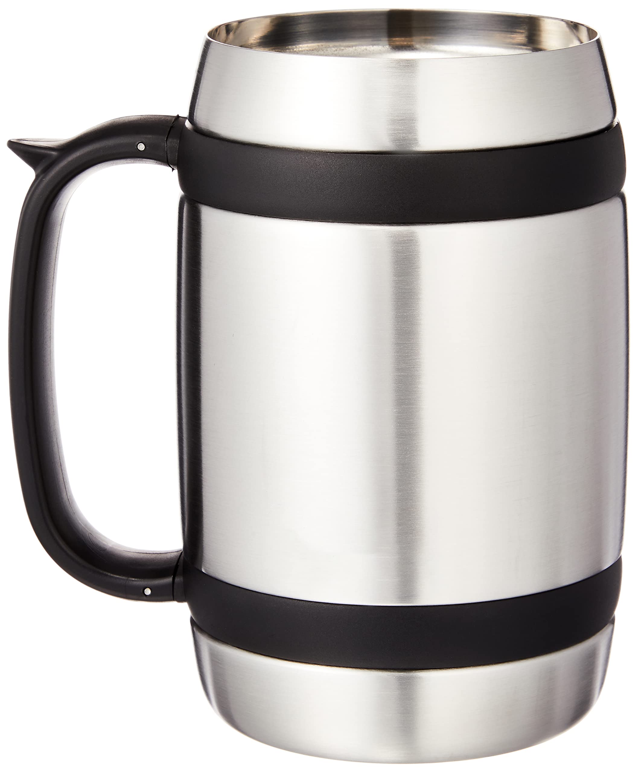 Captain Stag UE-3231 Double Stainless Steel Beer Stein 600 (Barrel Shape)