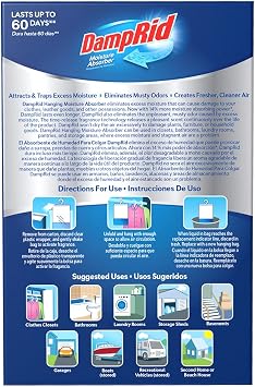 DampRid Moisture Absorber Bundle - Fragrance Free Disposable, Hanging Fresh Scent, and more (3 Pack)