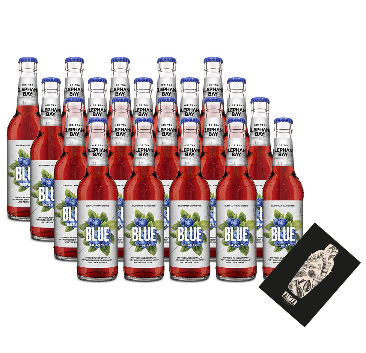 Elephant Bay ICE TEA Eistee Blueberry Set - 20x Elephant Bay Blueberry je 330ml inkl. Pfand - MEHRWEG