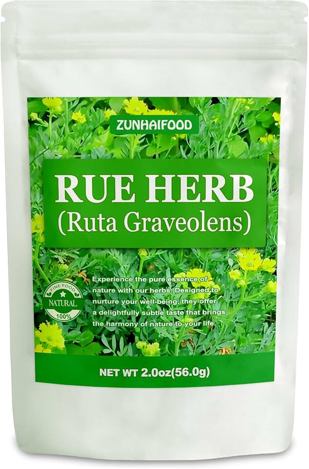 Dried Rue Herb 2.0oz, Ruta Graveolens Traditional Bitter Herb Tea | Traditional bitter digestive herb tea, use in moderation, not for pregnancy