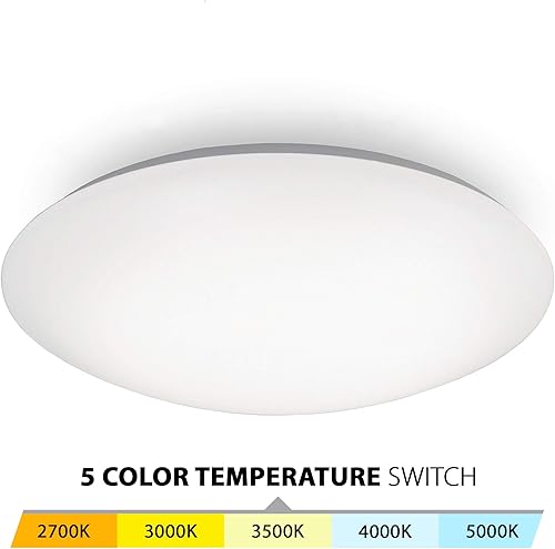 Miniatura 4 de WAC Lighting, Glo Energy Star LED de 16 pulgadas, montaje empotrado, 5-CCT seleccionable, 2700K-3000K-3500K-4000K-5000K en blanco