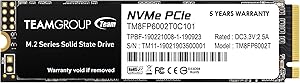 TEAMGROUP MP33 2TB PCIe Gen3 NVMe