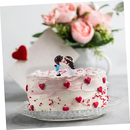 Miniatura 8 de Homoyoyo Magdalena 1 par de figuras miniatura para parejas, muñecas de pareja de besos, mini resina para niños y niñas, muñecas de boda para