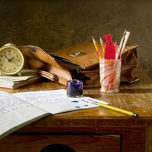 Miniatura 7 de 20pcs Pen Boxes Regalo Vacío Solo Terciopelo Cordón Bolsa para bolígrafos Funda Soporte Estuche para bolígrafos Estuche para lápices Set (Rojo)